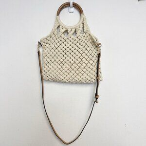 Macrame Tote Handbag Banana Republic